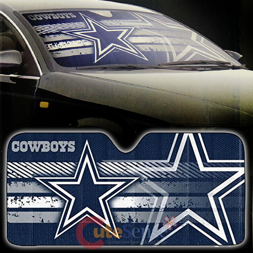 NFL Dallas Cowboys Car Windshield Front Window Sun Shade Auto Accessory