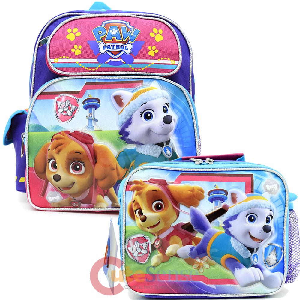 paw patrol lunch bag set