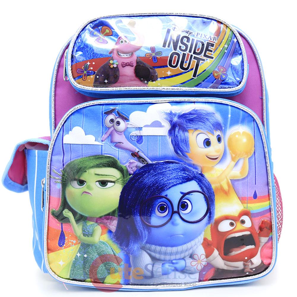 Disney Inside Out 12" School Backpack Small Book BagPink Blue Joy