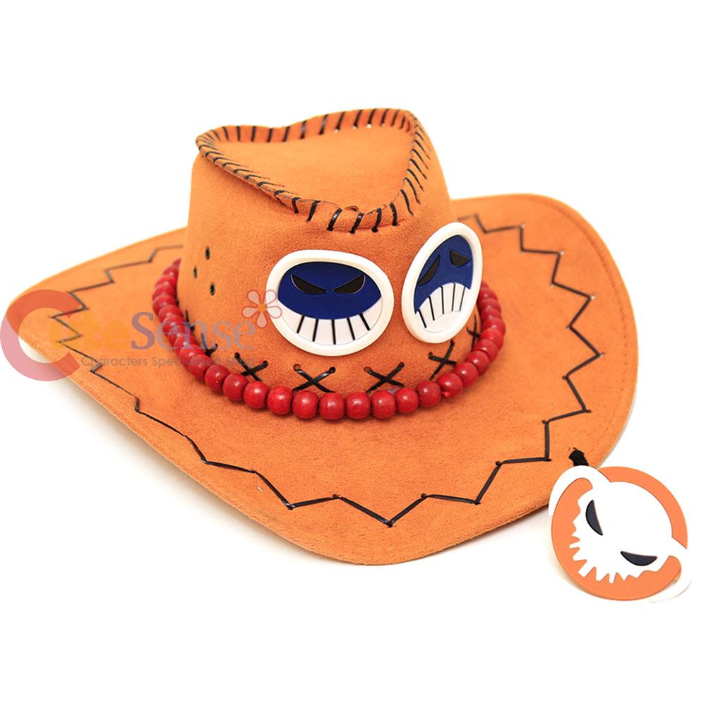 One Piece Portgas D Ace Hat Anime Cosplay Cowboys Hat Costume Hat eBay