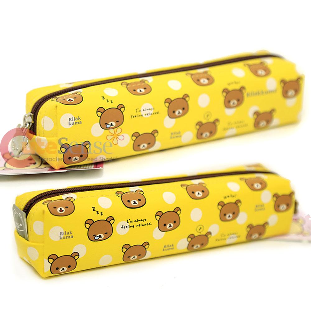 San X Rilakkuma Pencil Case Cosmetic Pouch Bag Rilakkuma All Over Printed