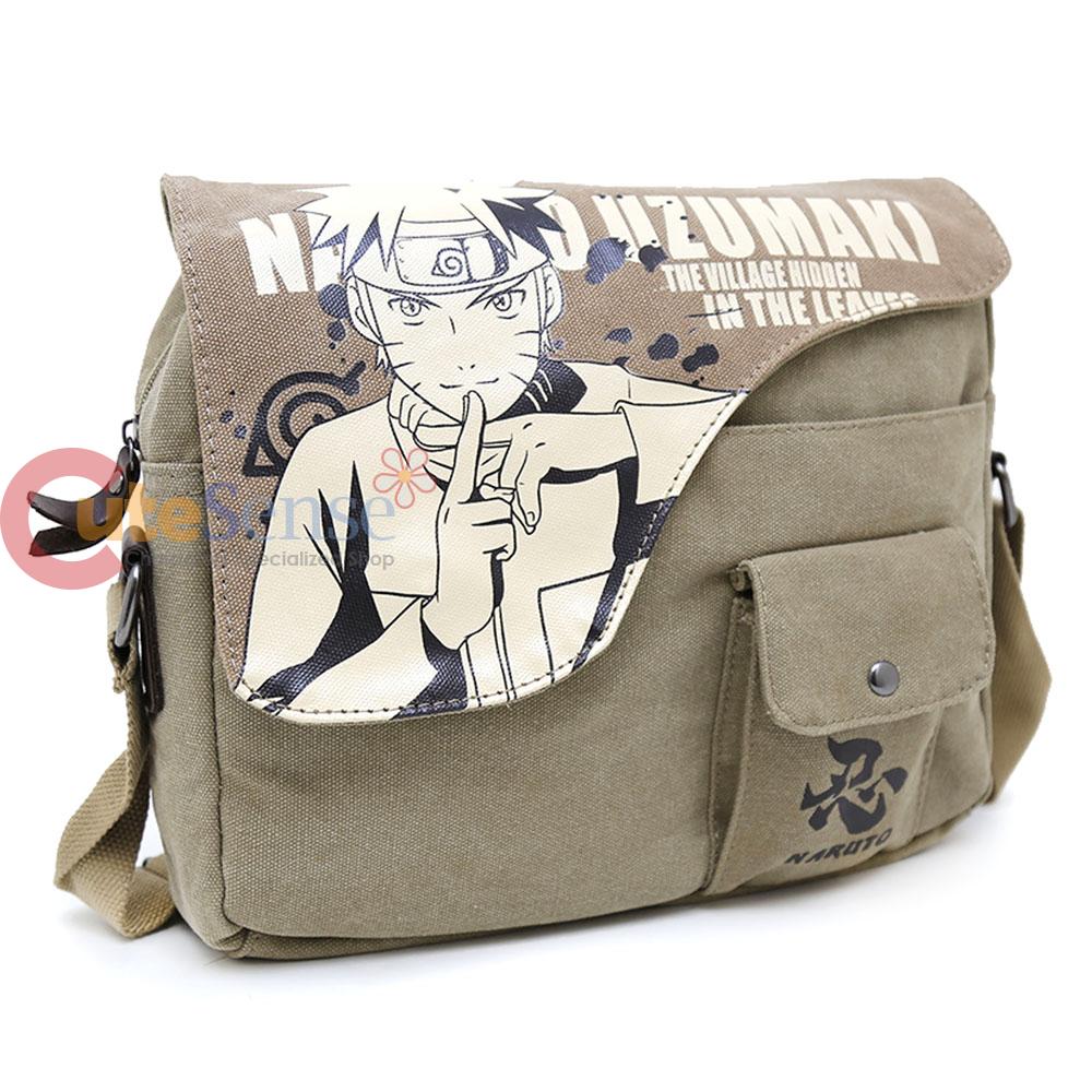 Naruto Uzumaki Canvas Messenger Bag Body Cross Bag Canvas Anime Cosplay