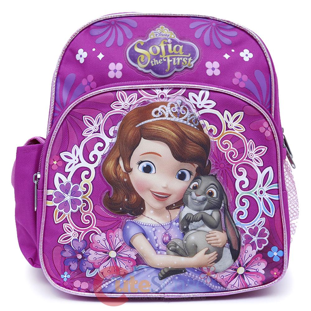 Disney Sofia The First School Backpack 10" Toddler Small Mini Bag eBay