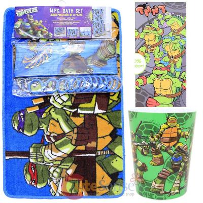 tmnt ninja turtles 16pc bath set bathroom rug shower curtain tmnt ninja turtles 16pc bath set bathroom rug shower curtain
