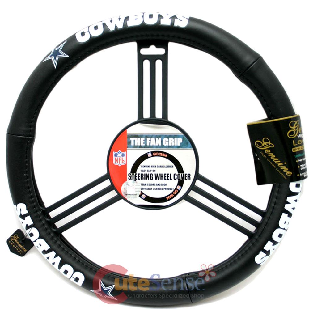 NFL Dallas Cowboys Car Truck Steering Wheel Cover Genuine Leather eBay