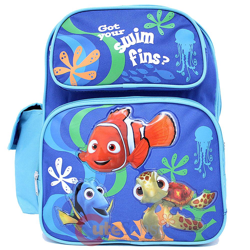 Finding Nemo School Backpack 14" Medium Book Bag Squirt Dory Bag eBay