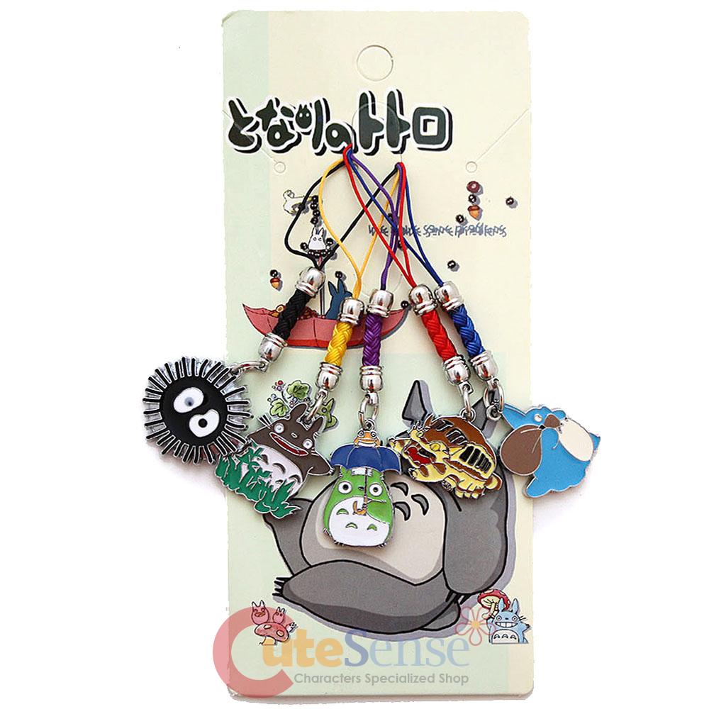 My Neighbor Totoro Cell Phone Straps 5pc Charm Set Phone Accessories