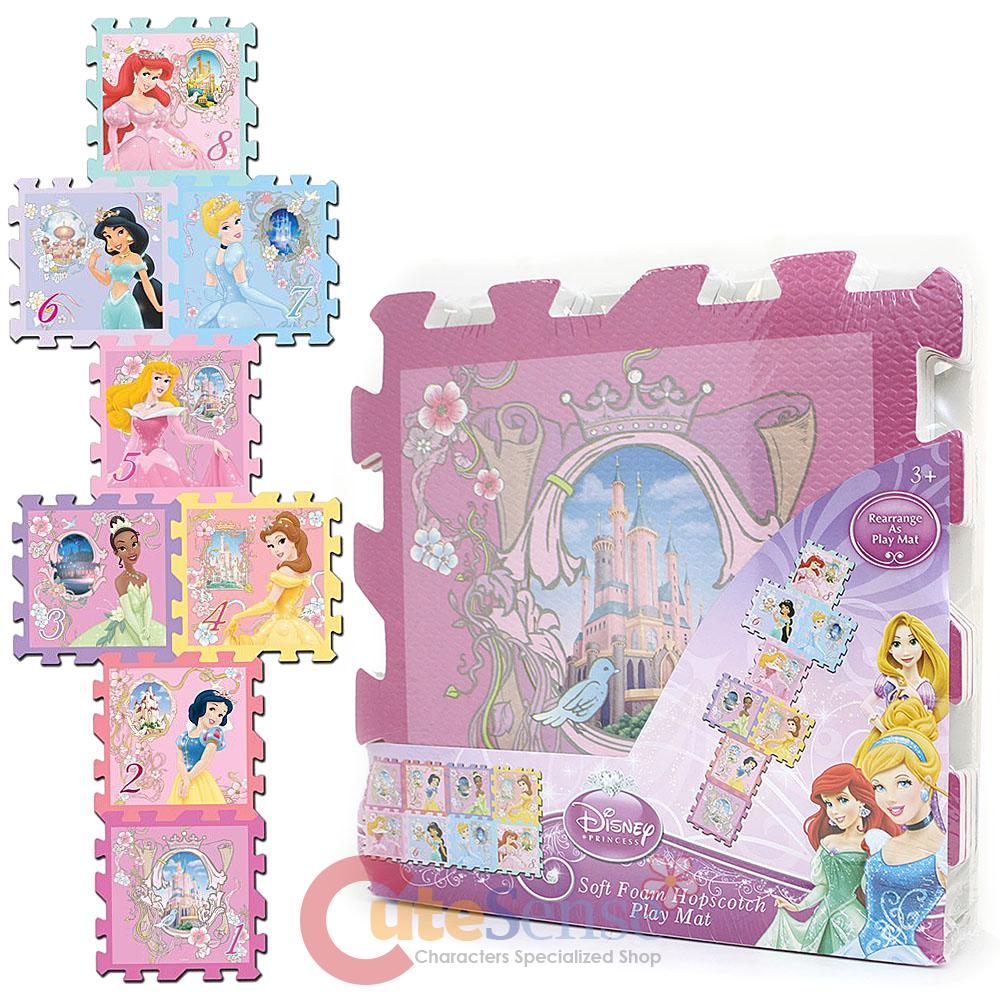 Disney Princess Soft Foam Puzzle Mats Hopscotch Play MAT 8pc 12 034 X12