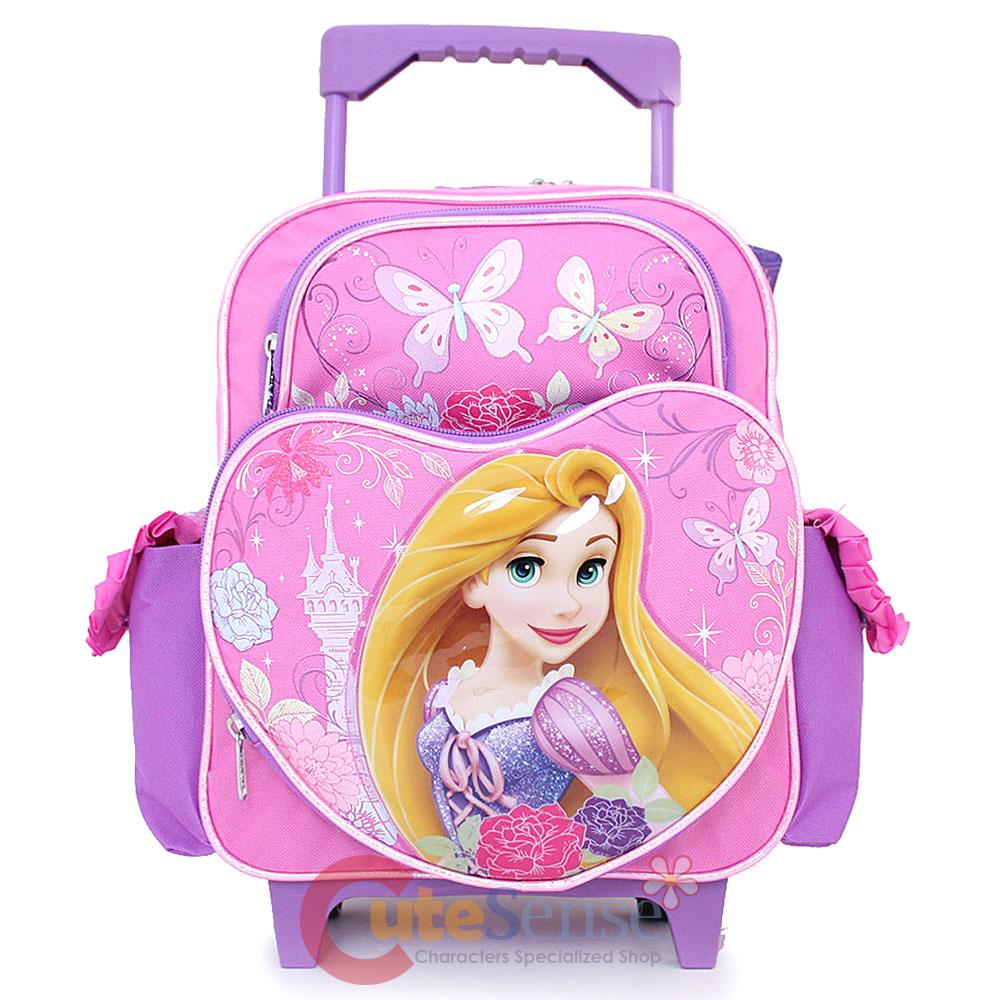Disney Princess Tangled Rapunzel 12" Small School Roller Backpack