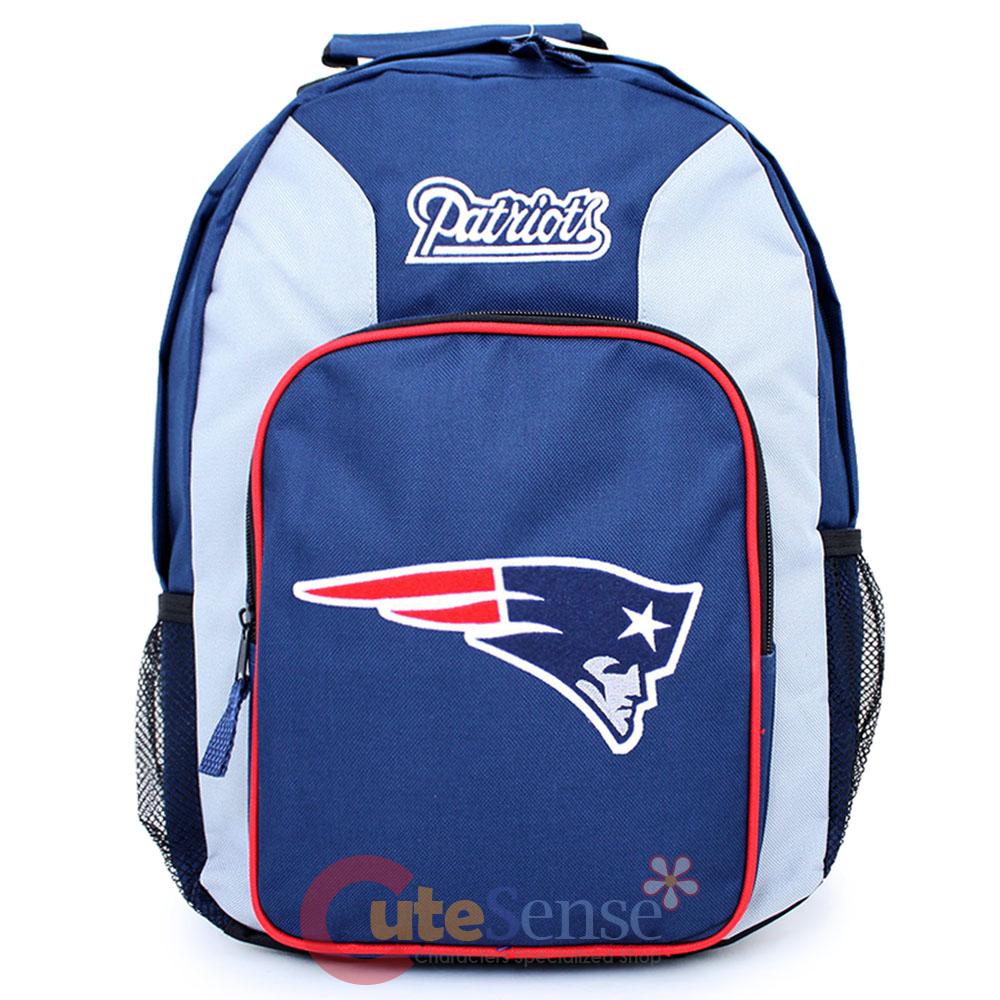 ... NFL New England Patriots Large School Backpack Book Bag Team Logo