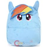My Little Pony Rainbow Dash Plush School Backpack 12" Small Bag with Ear
