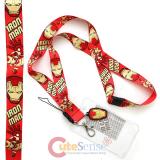 Marvel Irom man  Lanyard KeyChain ID Pocket with Charm