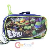 TMNT Teenage Mutant Ninja Turtles  Pencil Case Mini Pouch  with Clip
