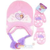 Disney Sofia The First Beanie Mitten Gloves Set - Real Life Princess Pink