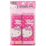 Sanrio Hello Kitty 2PC Seat Belt Cover Shoulder Pad  Auto Accessories -Pink Polka Dots