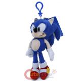 Sonic The Hedgehog Sonic Plush Doll Key Chain , Coin Bag Clip On