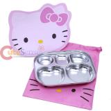 Sanrio Hello Kitty Stainless Steel Lunch Bento Box with Bag