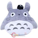 Totoro Plush Cushion Pillow with Soot Sprite