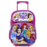 Disney Princess Large School Rolling  Backpack 16" Roller Bag