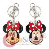 Disney Minnie Mouse 2 Face Metal Key Chain