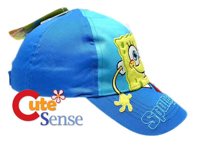 Spongebob Squarepants Blue Kids Baseball Cap Hat