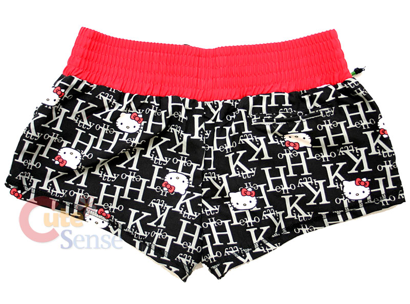 Sanrio Hello kitty PJ Short Sleep Pants-Swimwear-Black | eBay