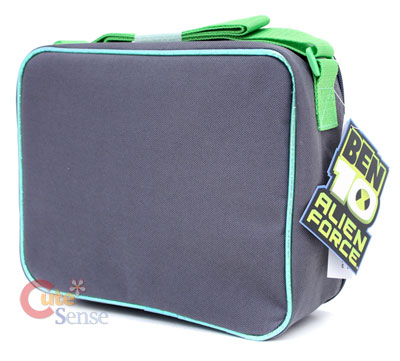 Ben 10 Alien Force Insulated School Lunch Bag/Box  Gray  