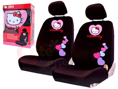 Hello Kitty Car Seat Cover Auto Accessory Low Back 2pc  
