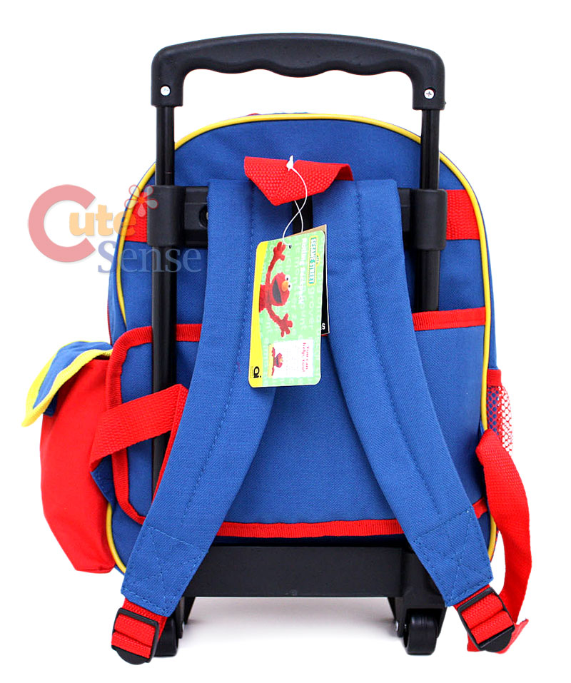 Sesame Street Elmo School Roller Backpack/Bag 12 ABC  