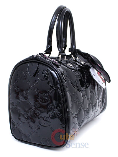 Sanrio Hello Kitty City Embossed Hand Bag   Black Loungefly Satchel 