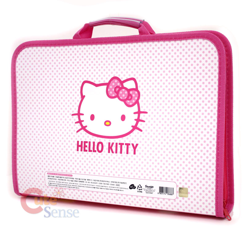 Sanrio Hello Kitty Project File Bag Folder Case Pink