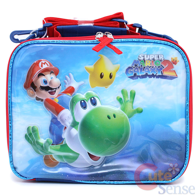 Super Mario Galaxy Large School Backpack & Lunch Bag  