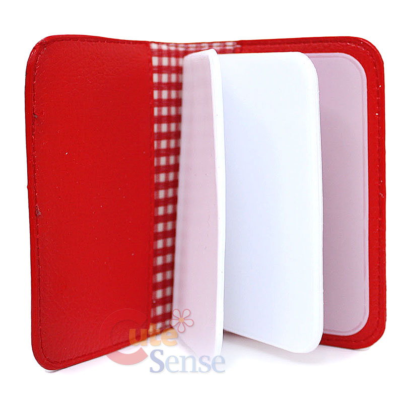 Sanrio Hello Kitty Card Holder Wallet Leather Red
