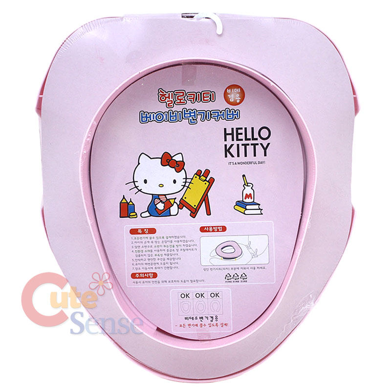 Sanrio Hello Kitty Bathroom Baby Toilet Seat Cover Pink  