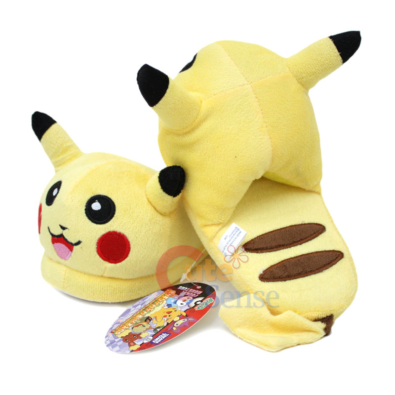 Nintendo Pokemon Pikachu Plush Doll Slipper Teen Adults One Size | eBay