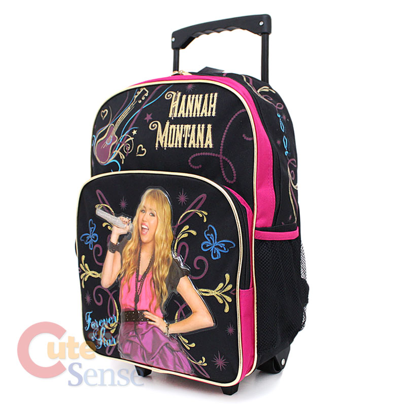 Disney Hannah Montana School Roller Backpack Large Rolling Bag