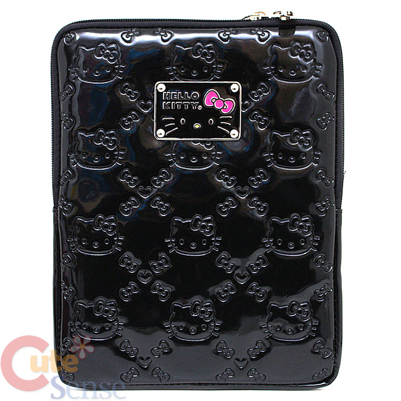 Sanrio Hello Kitty Black Embossed I Pad Case bag ipad3 ipad4 Loungefly 