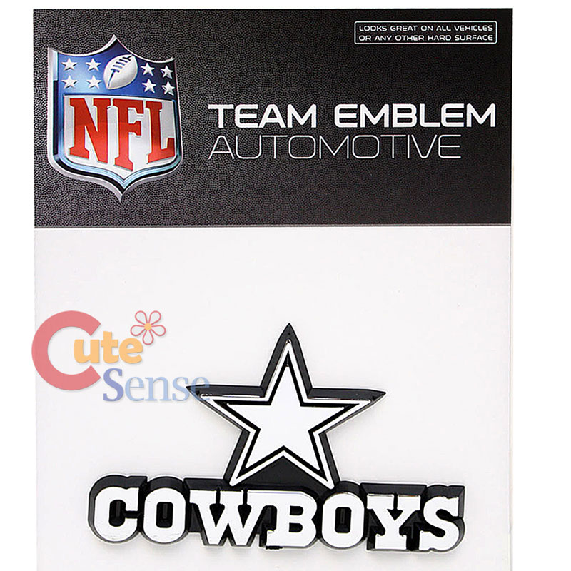 NFL Dallas Cowboys Team Logo Auto Car Emblem Auto Accessories Chrome Finish