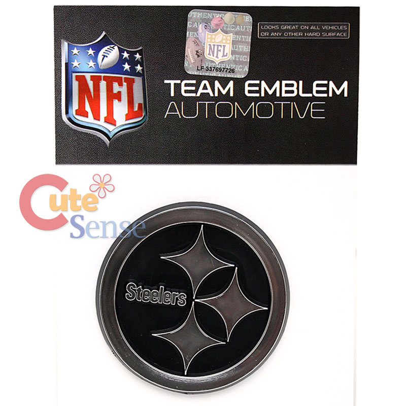 NFL Pittsburgh Steelers Team Logo Auto Car Emblem Auto Accessories Chrome Finish