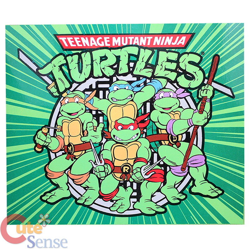 Teenage Mutant Ninja Turtles TMNT Logo Microfiber Plush Throw Blanket 50x60