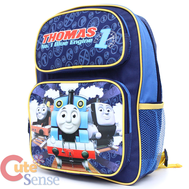 Thomas Tank Engine Friends 14" School Backpack Book Bag w Lunch Bag Set