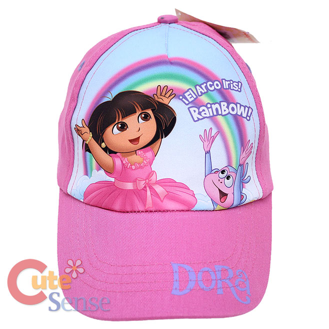 Dora The Explorer Dora and Boots Baseball Cap  Rainobw Kids Hat
