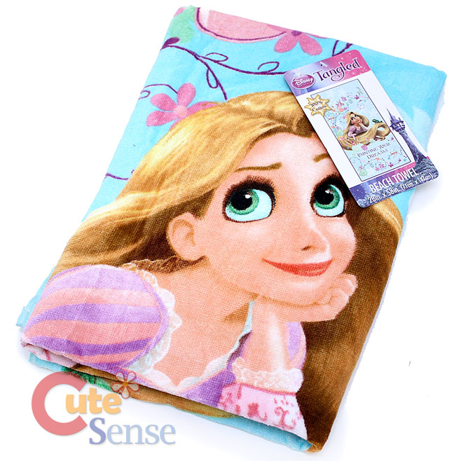 Disney Princess Tangled Rapunzel Cotton Beach Bath Towel