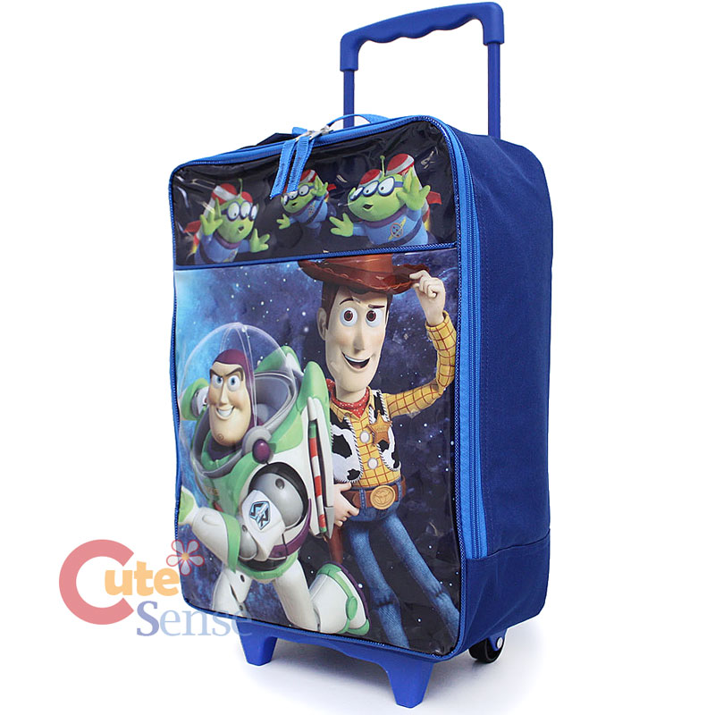 Disney Toy Story Soft Rolling Luggage Suitecase Buzz Woody Travel Bag
