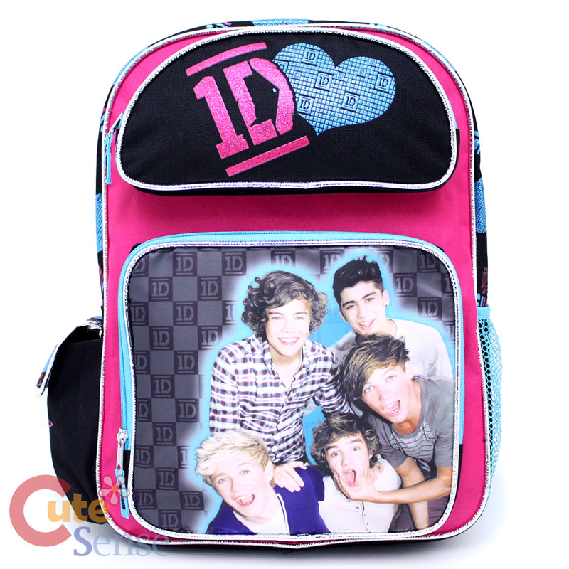 One Direction Girls Purse Tote Bag Handbag Pink Purple 1D | eBay