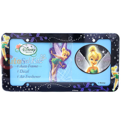 Disney Tinkerbell Mystical Tink License Plate Frame Decal Air Freshner ...