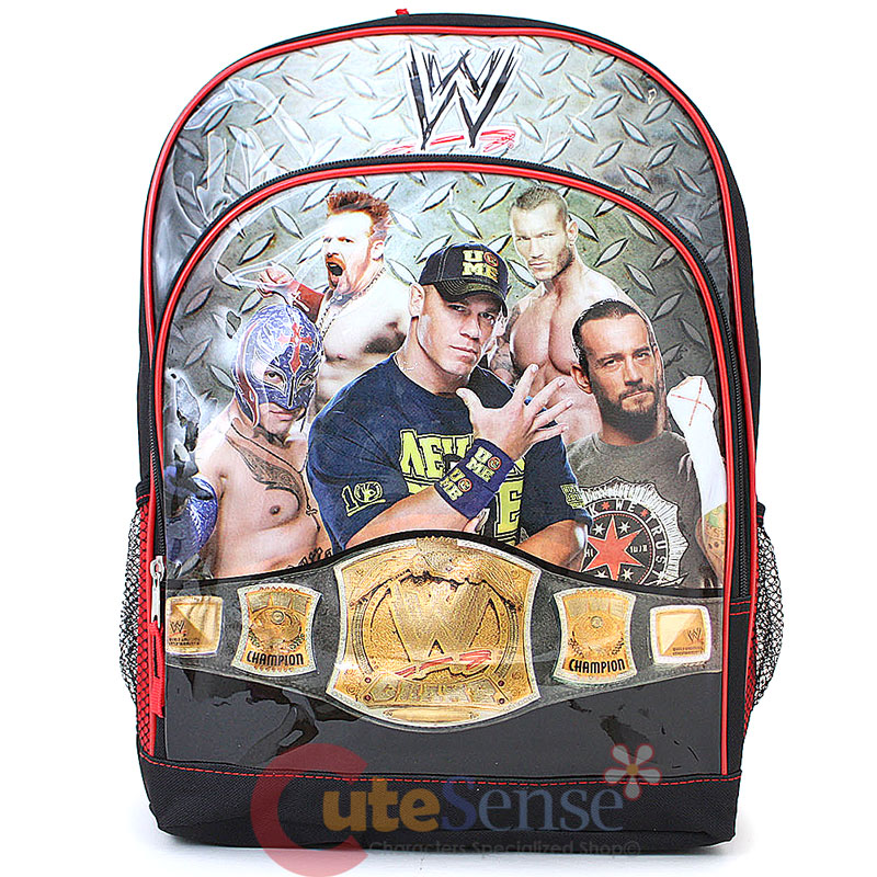 WWE Wrestling Group School Backpack 16