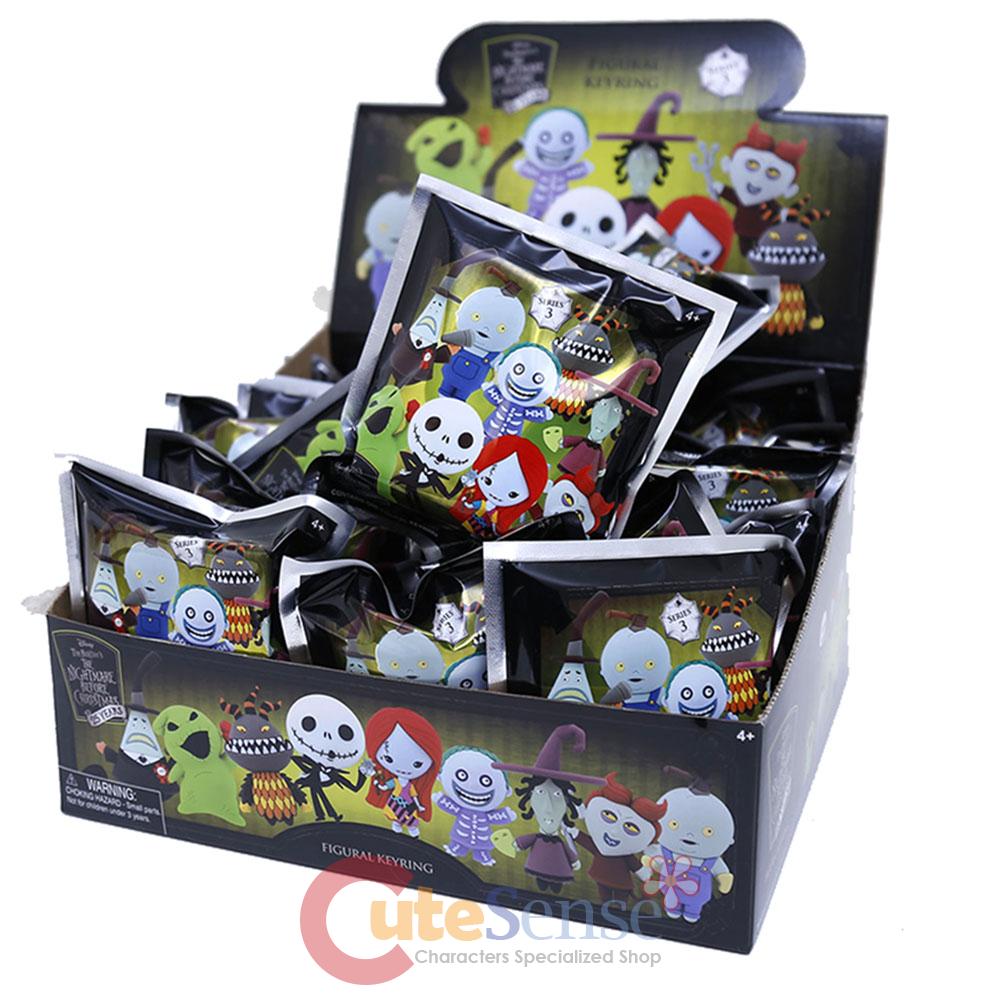 Nightmare Before Christmas Key Chain 3D Foam Key Ring Mystery Blind Bag